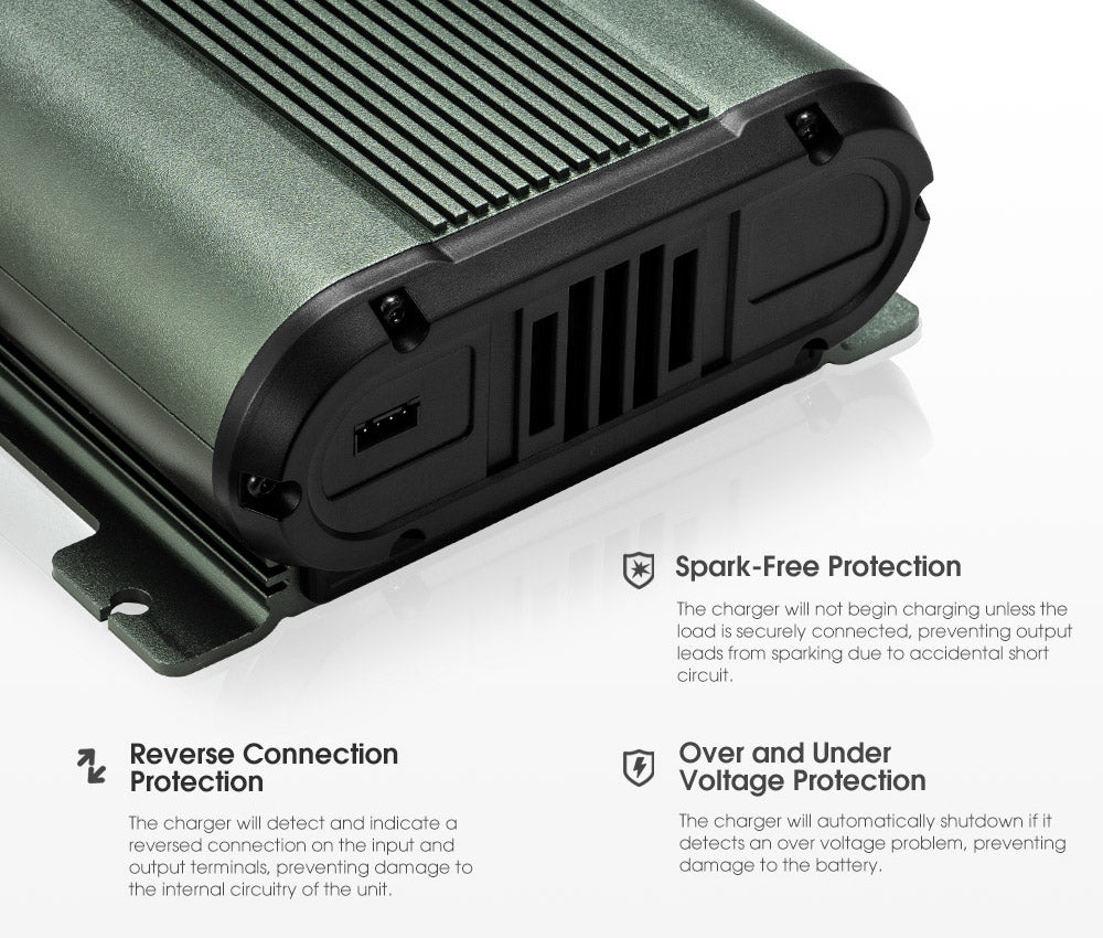 ATEM POWER 12V 60A DC to DC Battery Charger MPPT Dual Battery System lLithium AGM