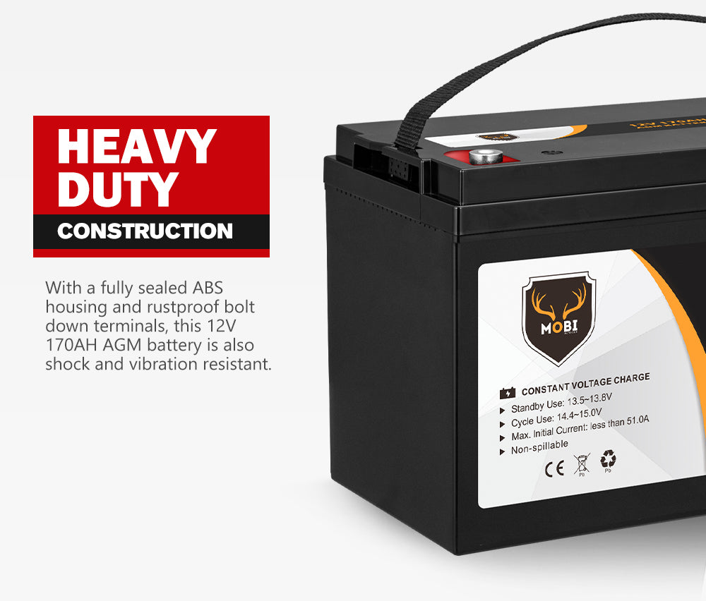 170AH 12V AGM Deep Cycle Battery