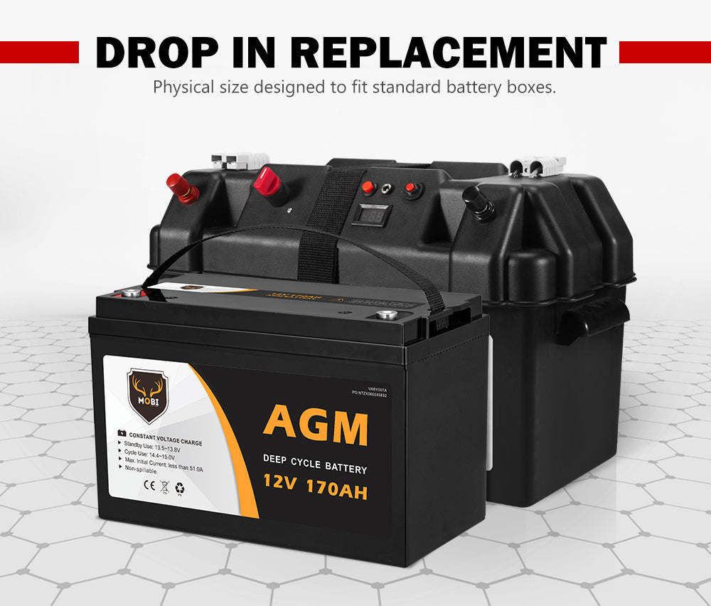 170AH 12V AGM Deep Cycle Battery