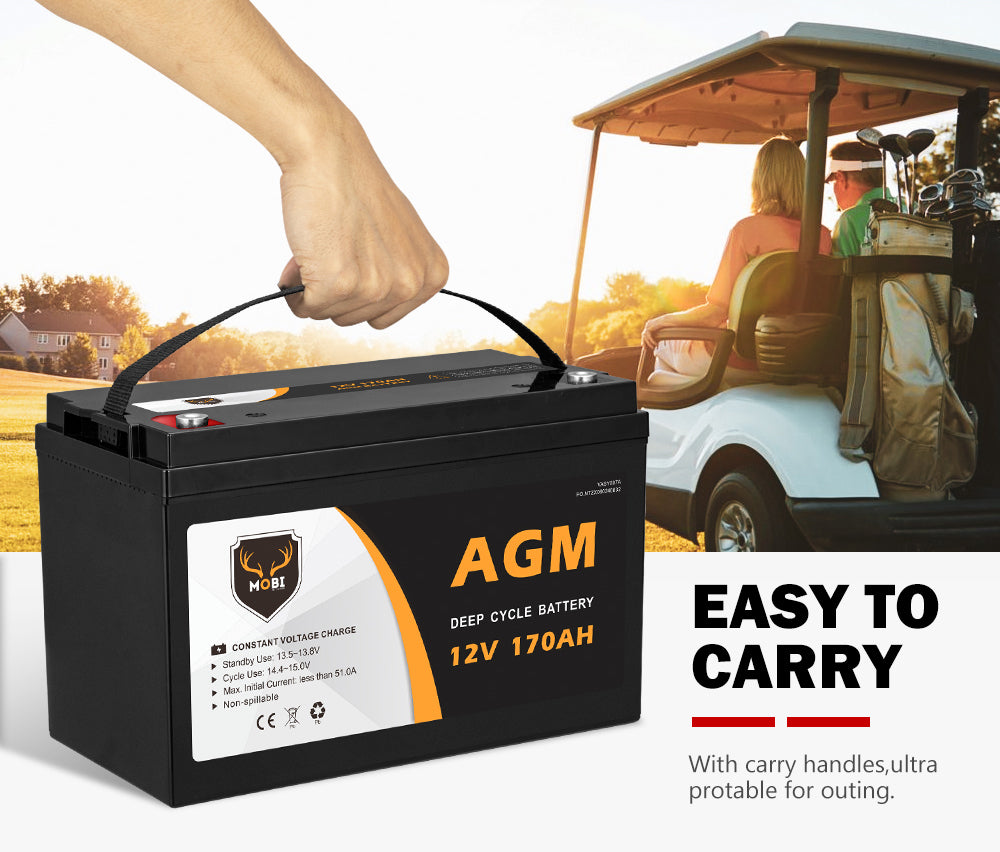 170AH 12V AGM Deep Cycle Battery