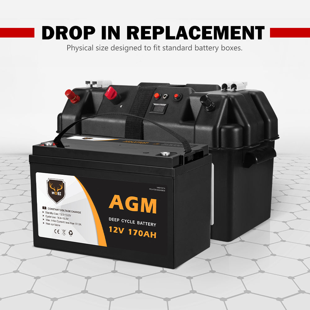 170AH 12V AGM Deep Cycle Battery