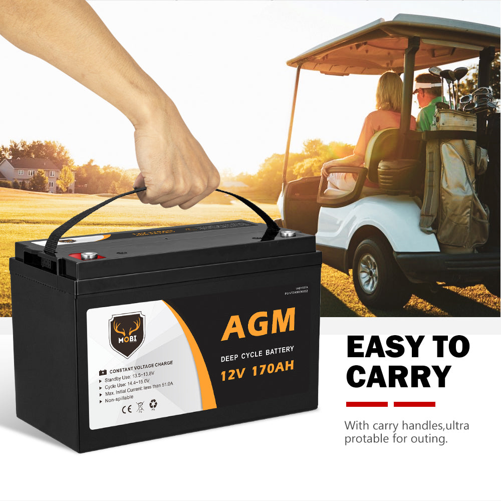 170AH 12V AGM Deep Cycle Battery