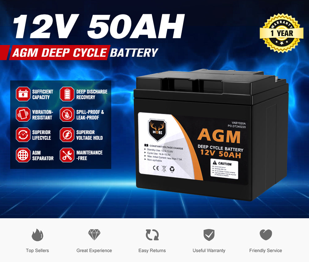 12V 50AH AGM Battery
