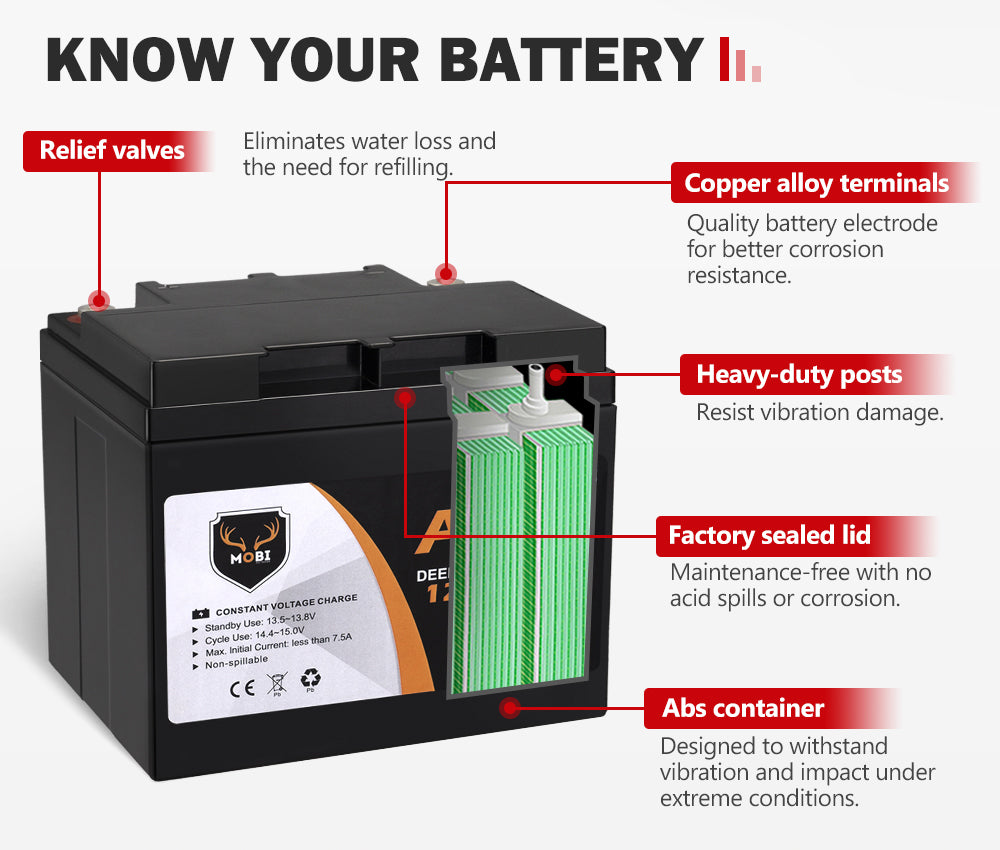12V 50AH AGM Battery