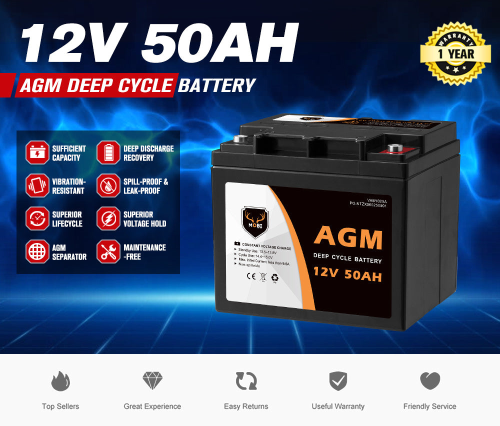 12V 50AH AGM Battery