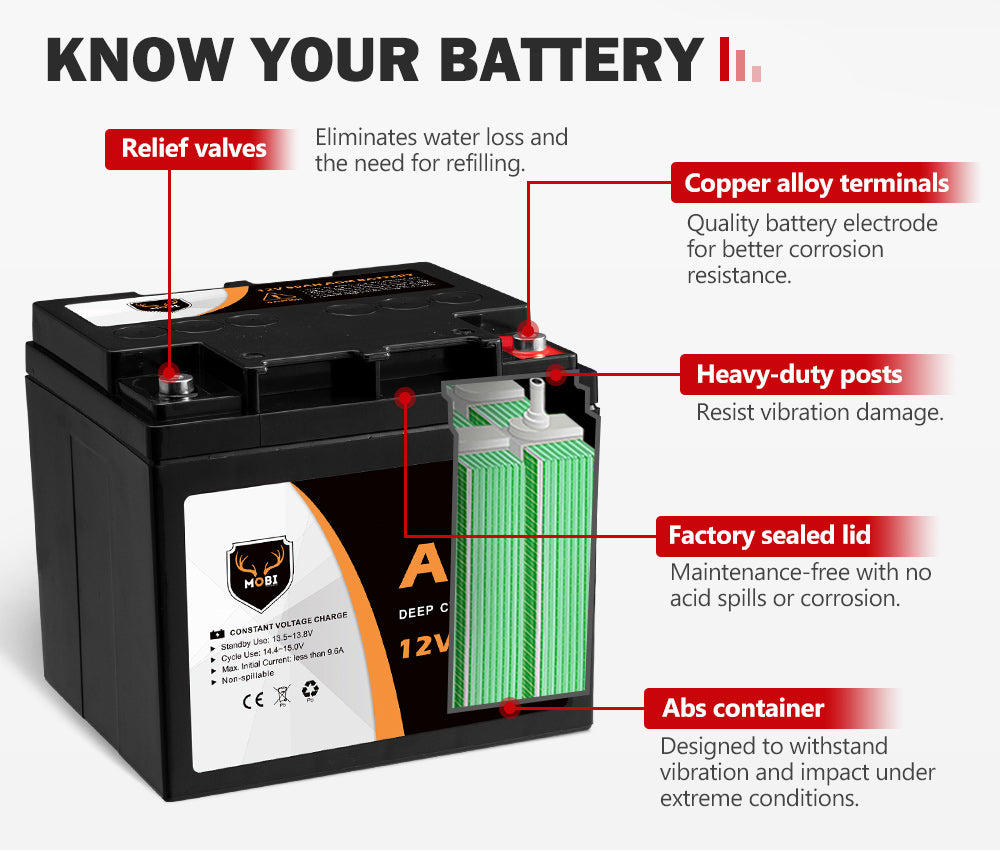 12V 50AH AGM Battery