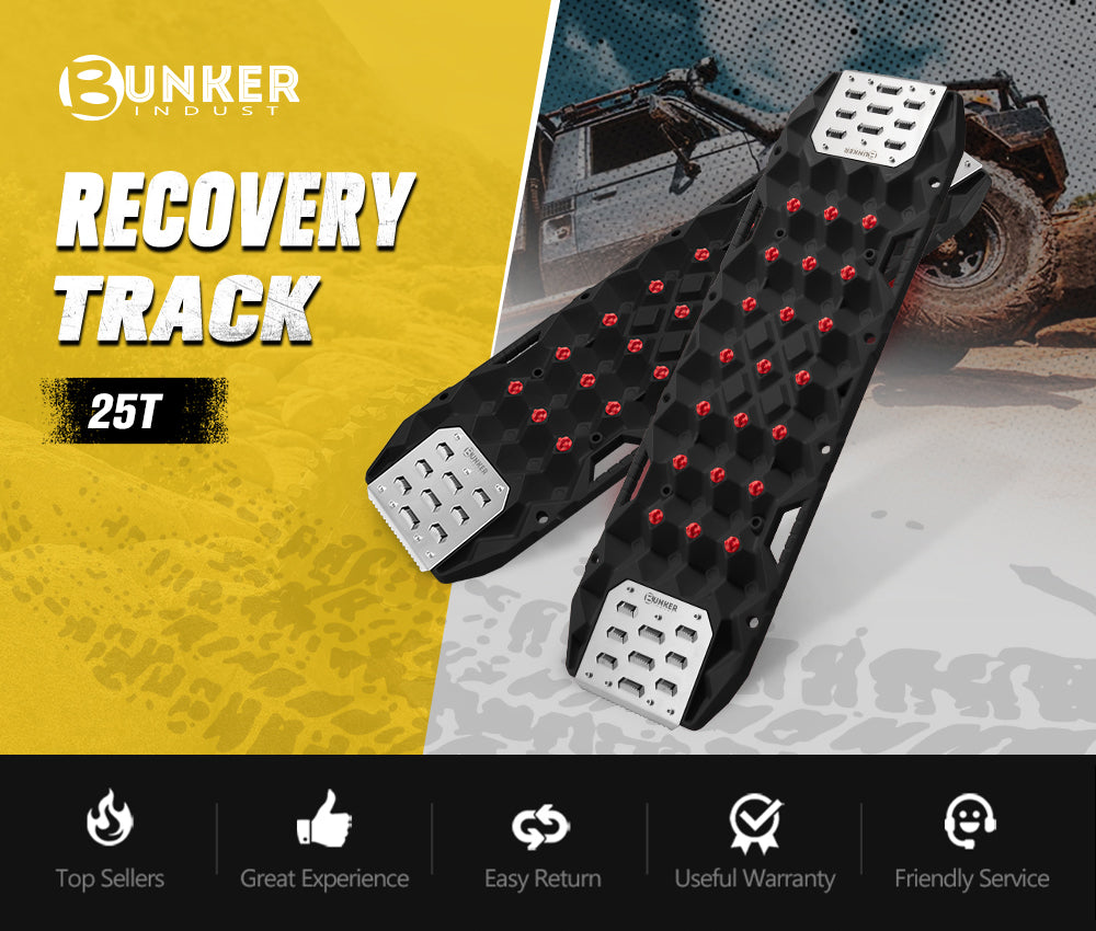 Bunker Indust Pair Recovery Tracks 25T With Steel Traction Plate Sand Snow Mud