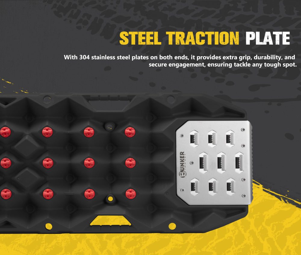 Bunker Indust Pair Recovery Tracks 25T With Steel Traction Plate Sand Snow Mud