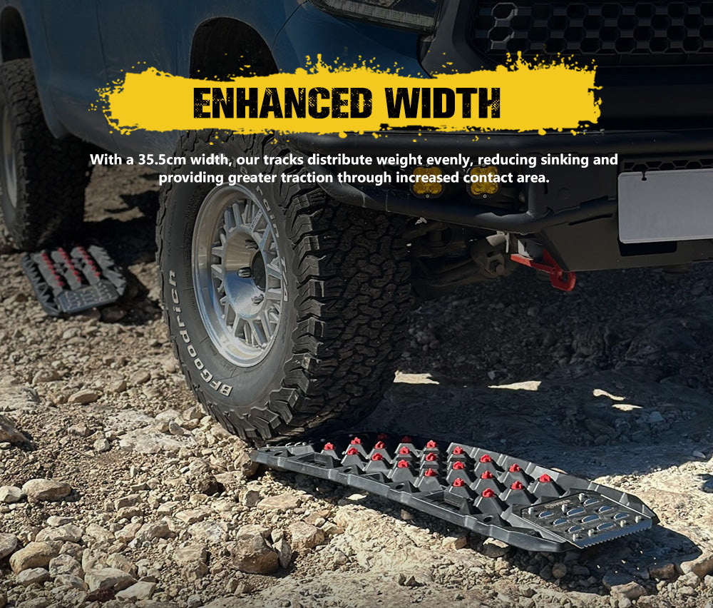 Bunker Indust Pair Recovery Tracks 25T With Steel Traction Plate Sand Snow Mud