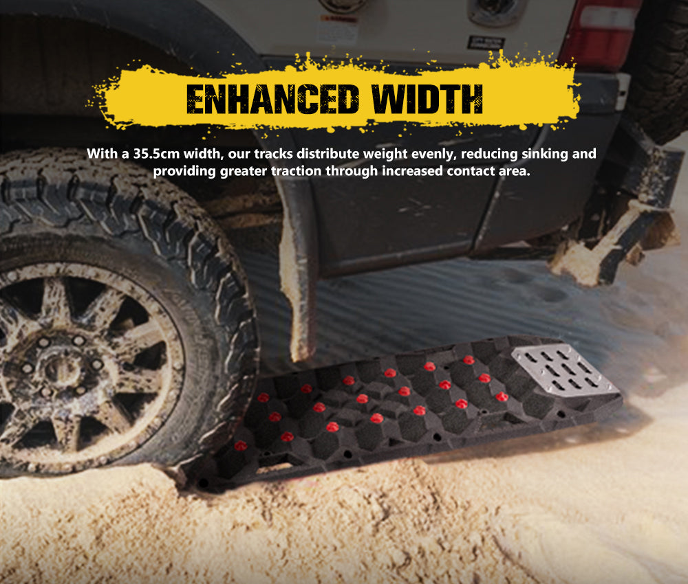 Bunker Indust Pair Recovery Tracks 25T With Steel Traction Plate Sand Snow Mud