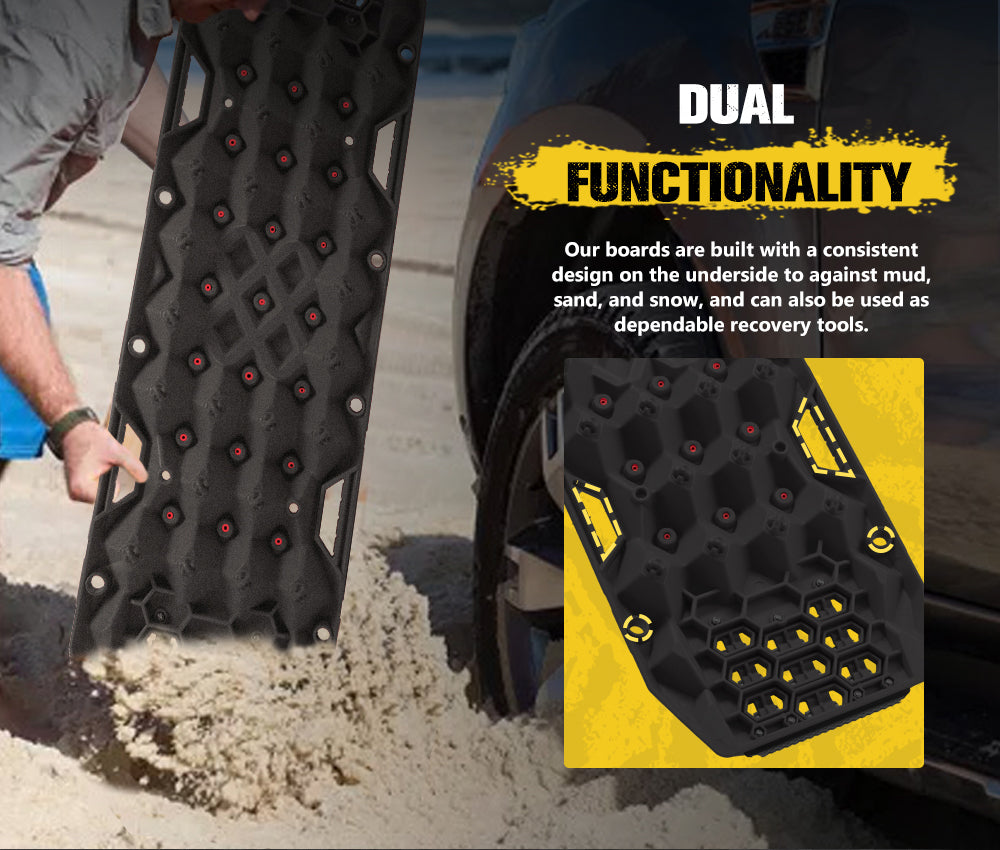 Bunker Indust Pair Recovery Tracks 25T With Steel Traction Plate Sand Snow Mud