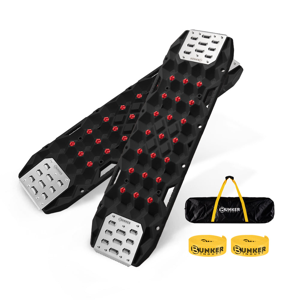 Bunker Indust Pair Recovery Tracks 25T With Steel Traction Plate Sand Snow Mud