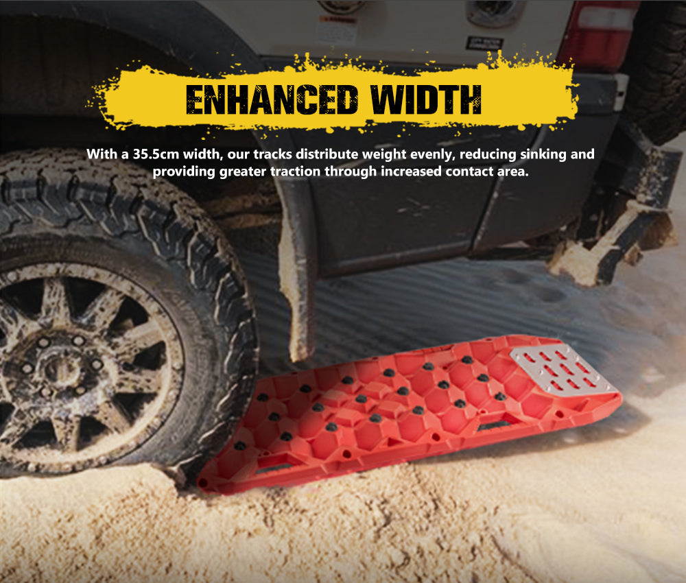 Bunker Indust Pair Recovery Tracks 25T With Steel Traction Plate Sand Mud Snow