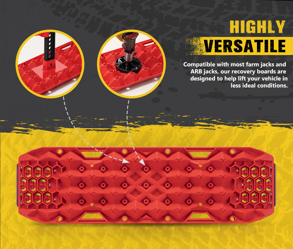 Bunker Indust Pair Recovery Tracks 25T With Steel Traction Plate Sand Mud Snow