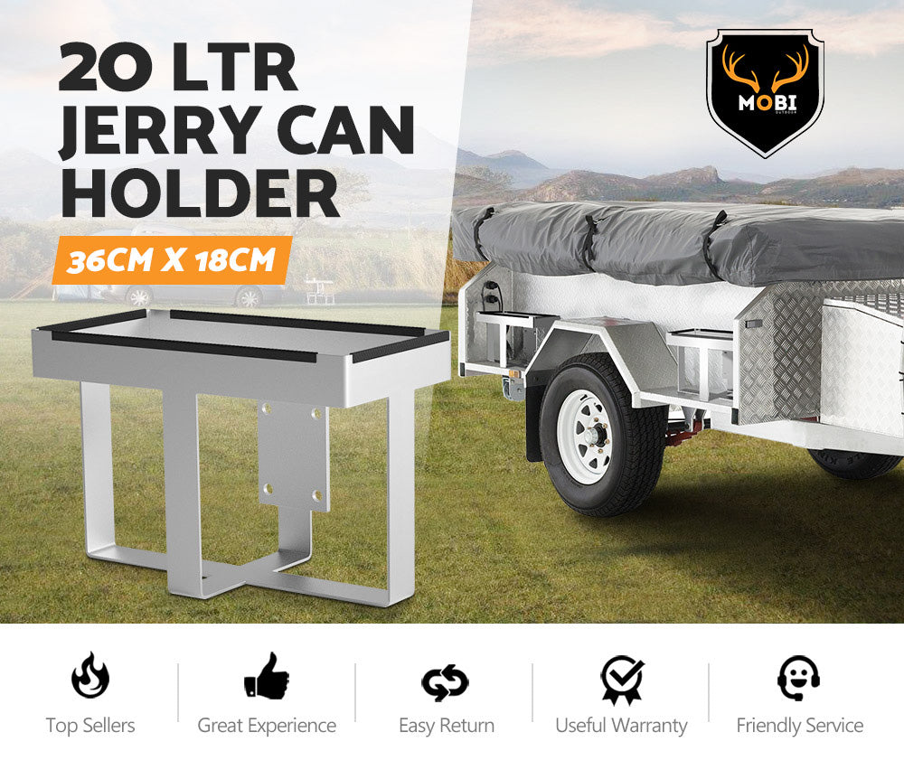 20L Jerry Can Holder Galvanized Steel 4x4 Camper Trailer Caravan Offroad