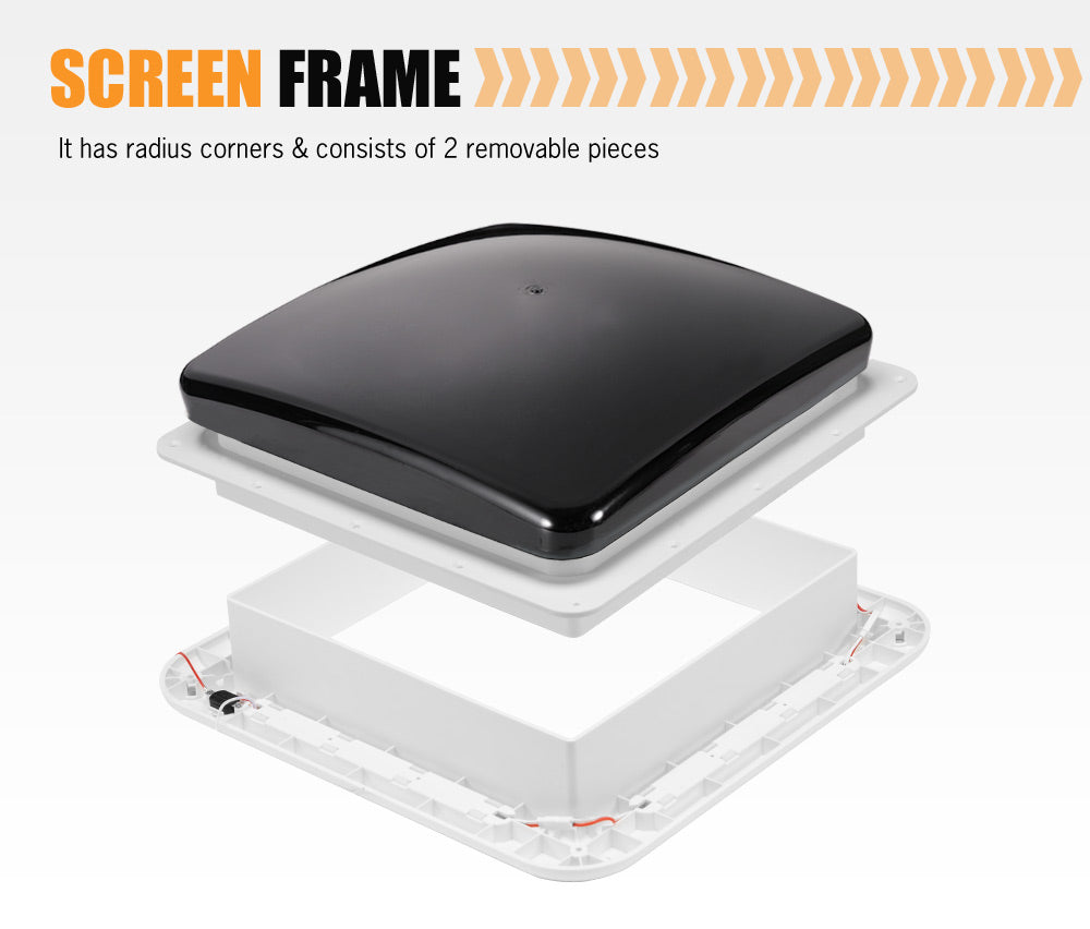 SAN HIMA Caravan RV Roof Vent Hatch Trailer Camper Motorhome 280x280mm