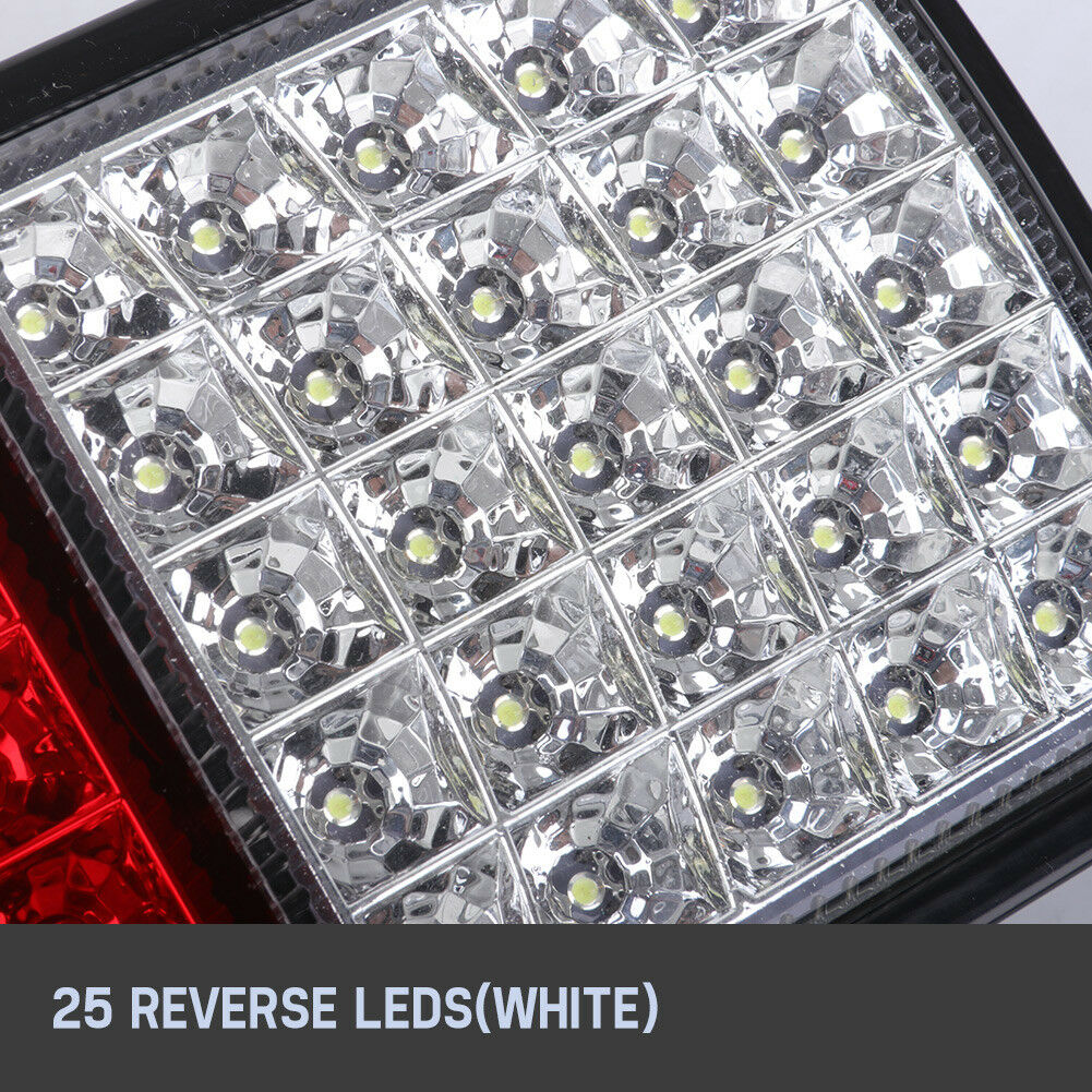 LIGHTFOX Pair LED Vehicle Tail Lights 12V