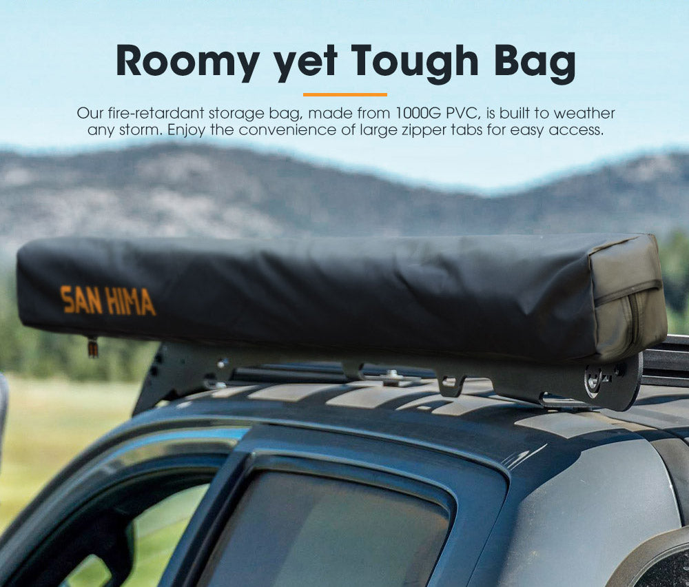 San Hima 270 Degree Free-Standing Awning 600D Double-Ripstop Oxford UPF50+ 4X4