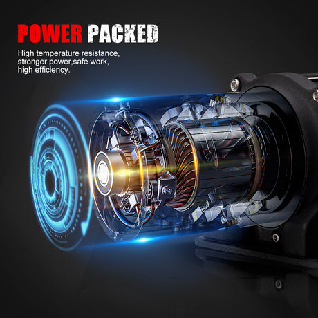 FIERYRED Electric Winch 4500LBS/2045kg 12V Synthetic Rope Wireless Remotes ATV UTV