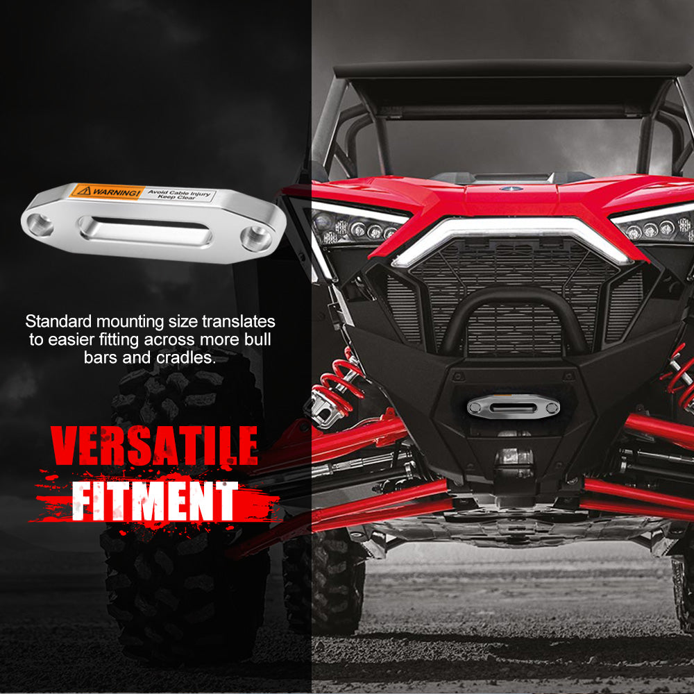 FIERYRED Electric Winch 4500LBS/2045kg 12V Synthetic Rope Wireless Remotes ATV UTV