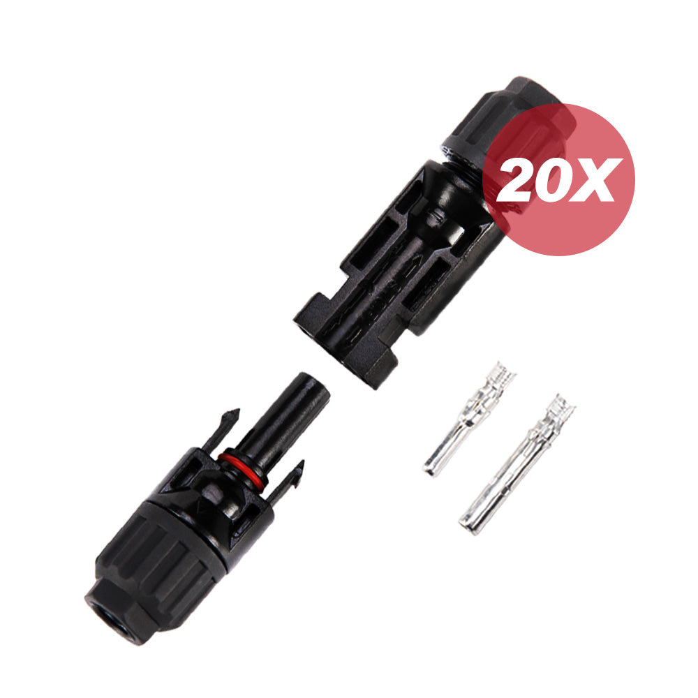 Mobi 30A PV Connectors T/Y Branch Male & Female Solar Panel Mounting Brackets Z