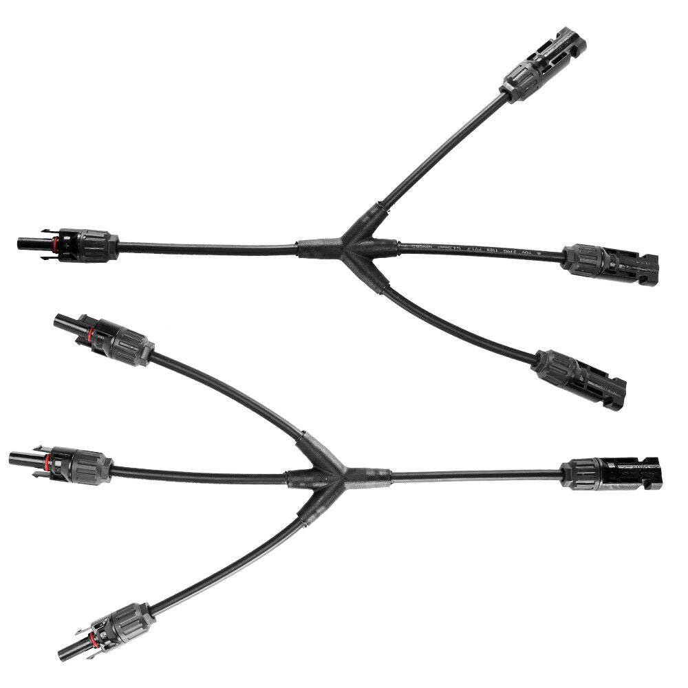ATEM POWER Solar Panel 3Y Branch Connector Adapter Cables 3Y Solar Cable Connectors