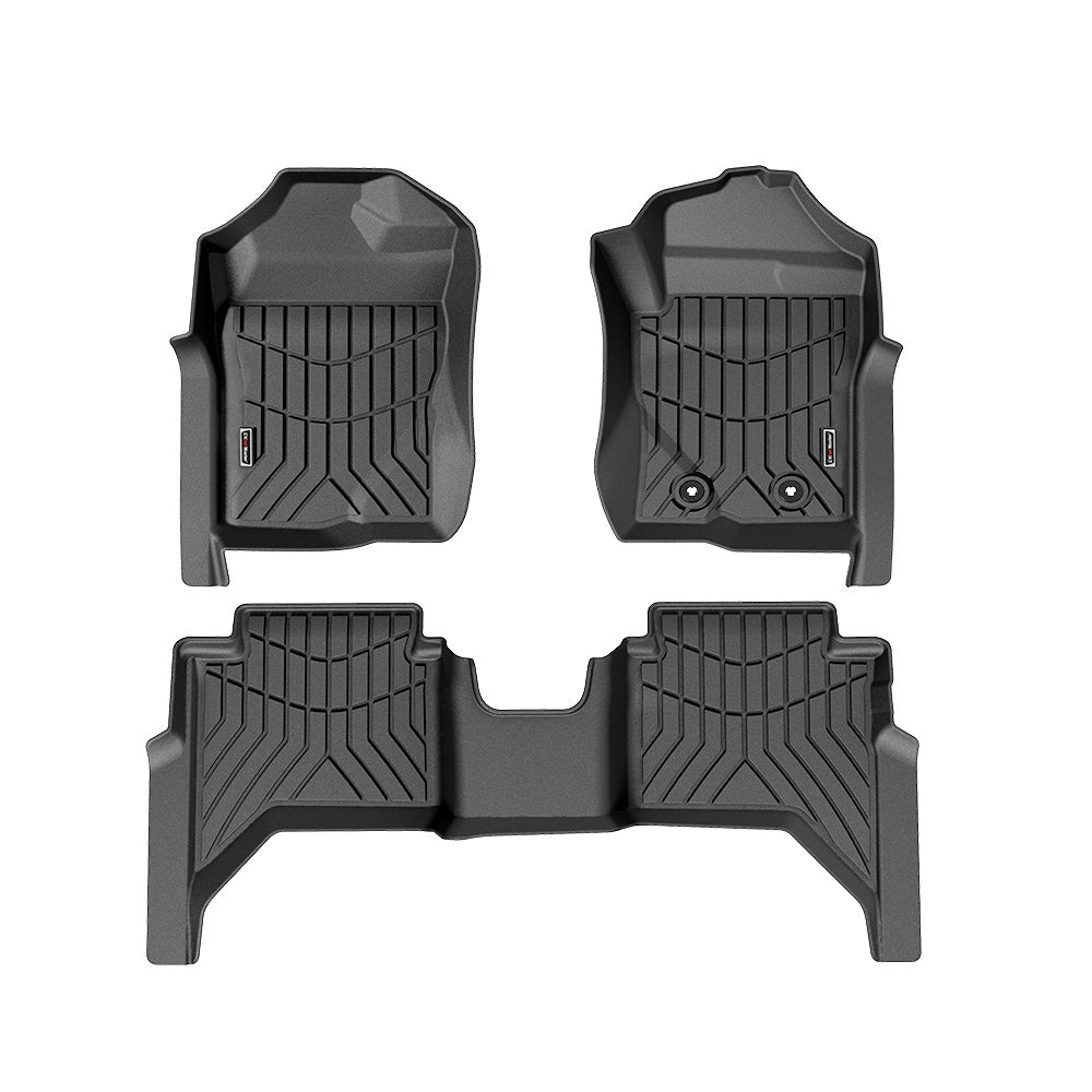 Kiwi Master 3D TPE Car Floor Mats Liner Fit 2023+ Ford Ranger Next Gen