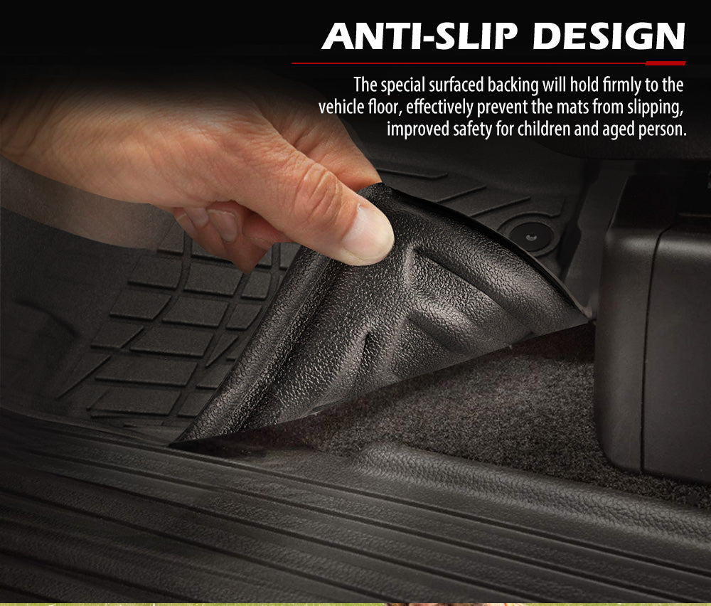 KIWI MASTER 3D TPE Car Floor Mats Liner Fit Mitsubishi Triton MQ 2015-2018