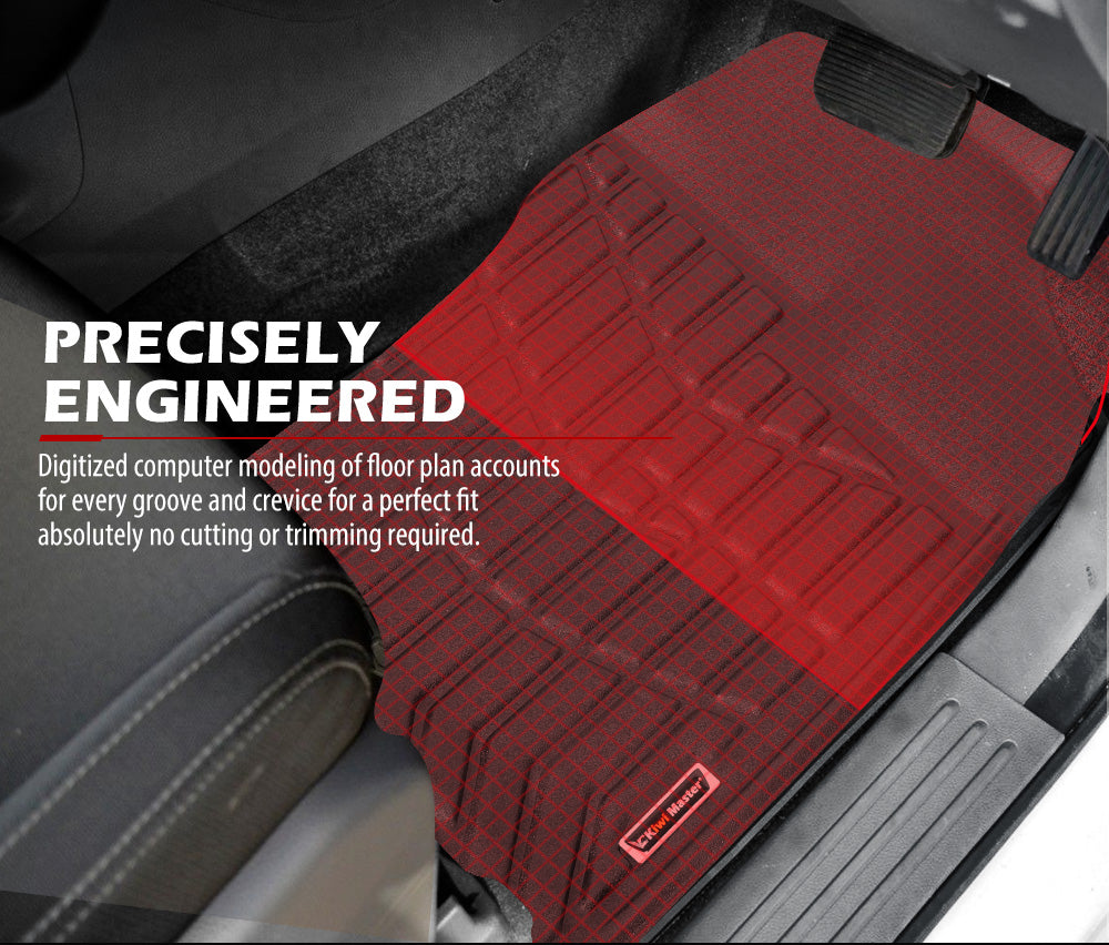 KIWI MASTER 3D TPE Car Floor Mats Liner Fit  ISUZU D-MAX DMAX Dual Cab MY 2012~2020 JULY