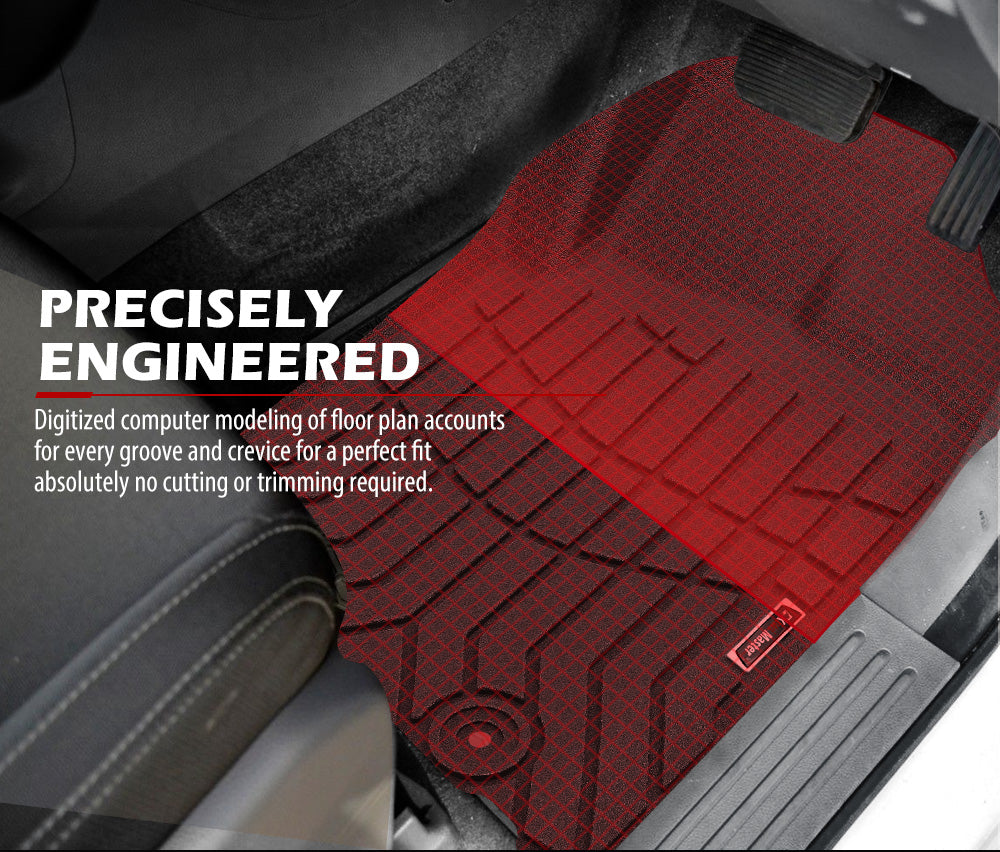 KIWI MASTER 3D TPE Car Floor Mats Liner Fit Ford Everest 2015-2022