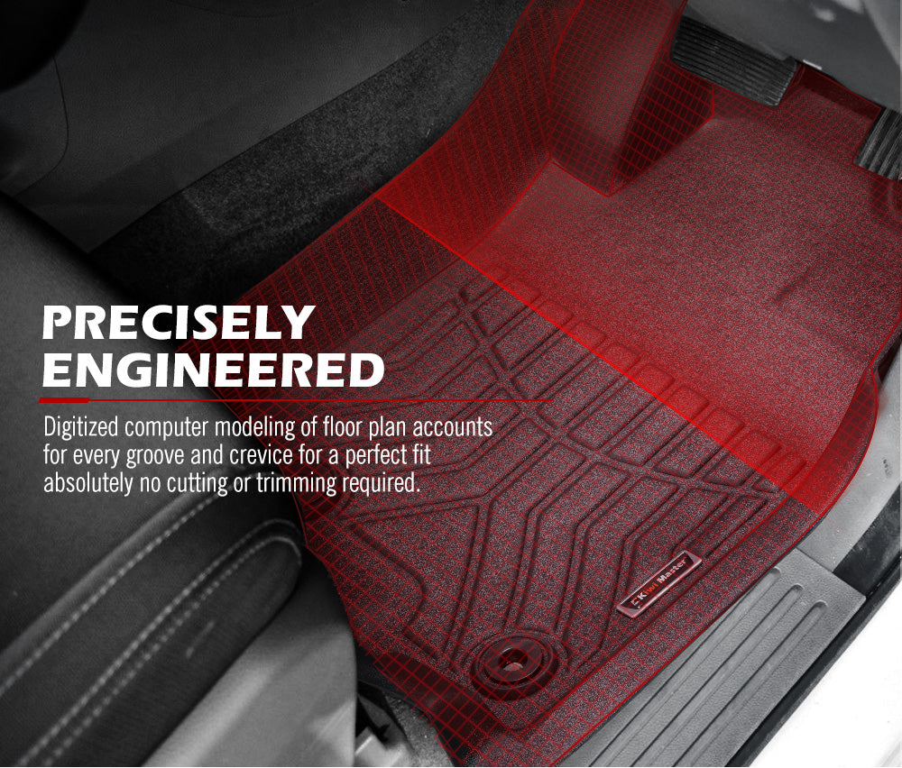 KIWI MASTER 3D TPE Car Floor Mats for Toyota Landcruiser Prado 150 MYÂ 2013-Current Automatic Transmission Models ONLY