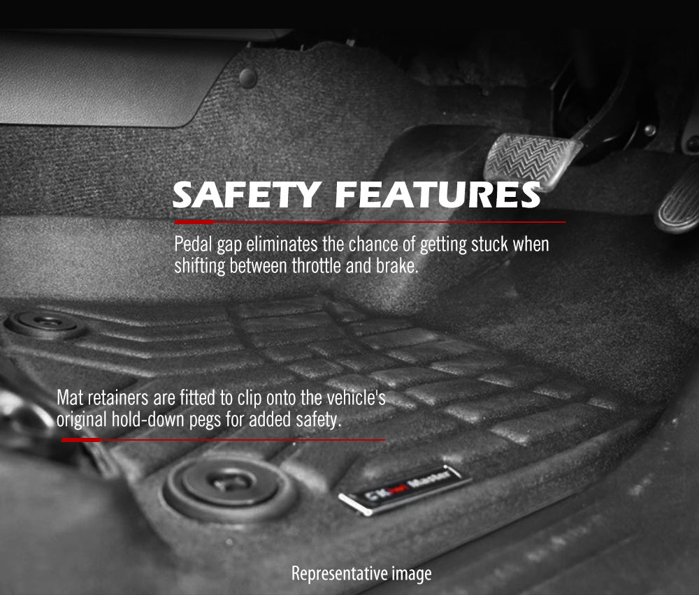 KIWI MASTER Car Floor Mats for Mitsubishi Triton MR 2019-Current Dual Cab