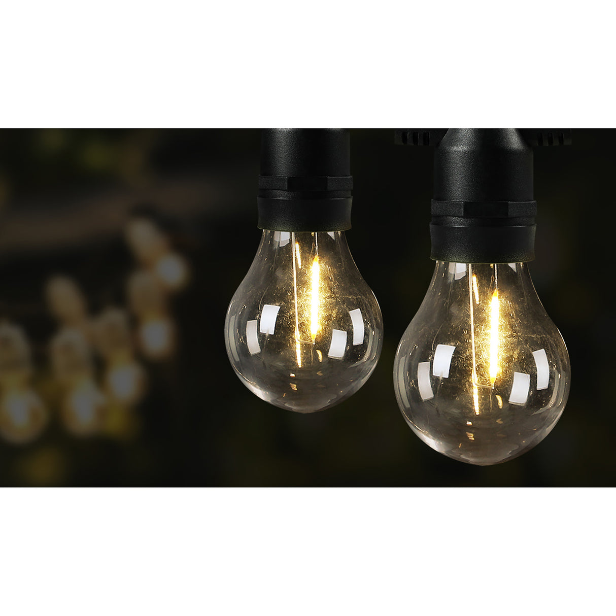 Mazam 14M Festoon String Lights LED Christmas Waterproof Wedding Party Outdoor