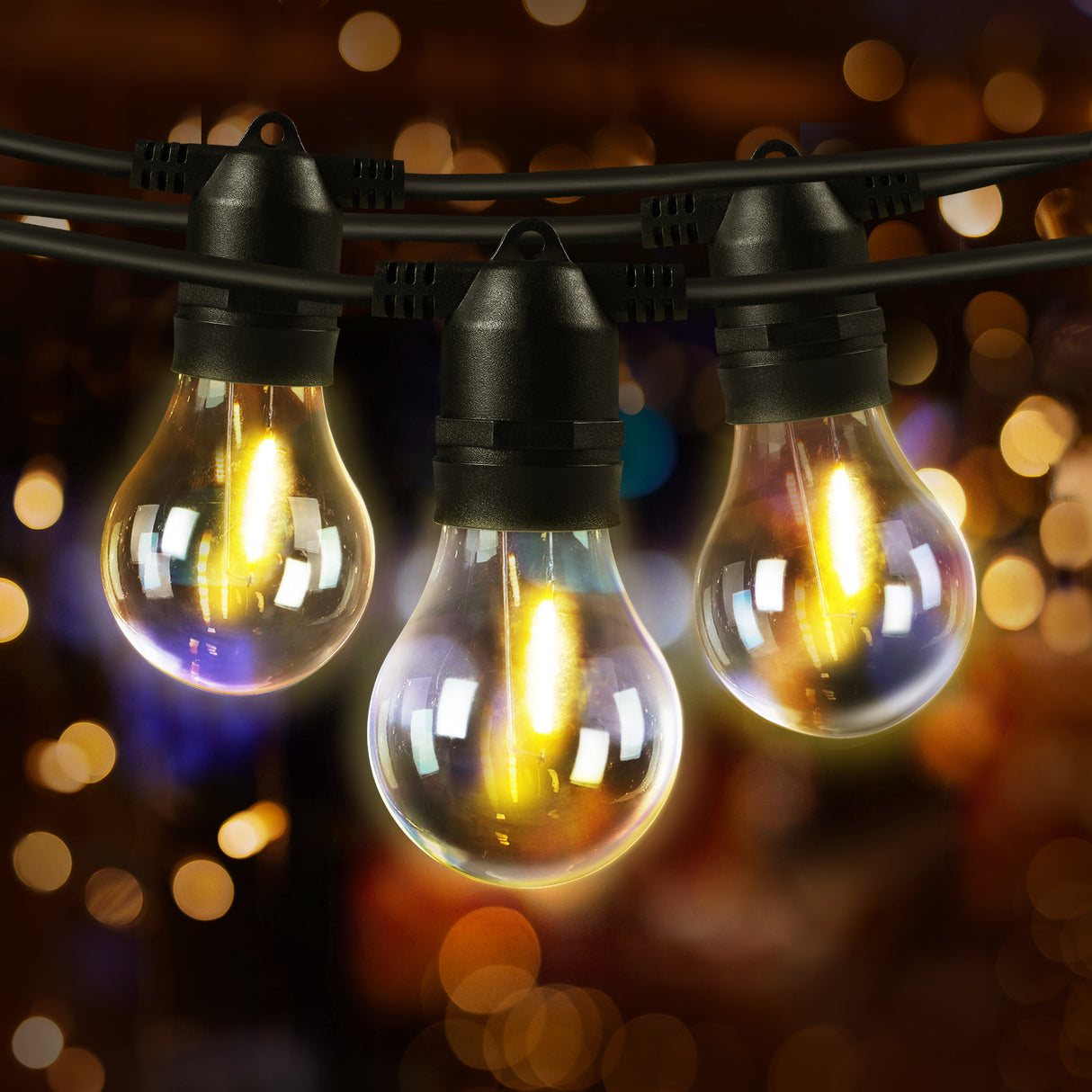 Mazam 14M Festoon String Lights LED Christmas Waterproof Wedding Party Outdoor