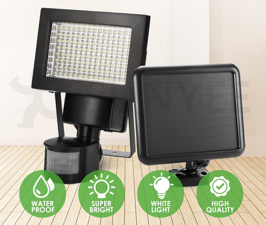 MOBI 4x 120 LED Solar Sensor Lights Outdoor Motion Detection Light Security Garden