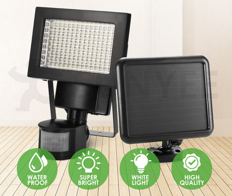 MOBI 4x 120 LED Solar Sensor Lights Outdoor Motion Detection Light Security Garden