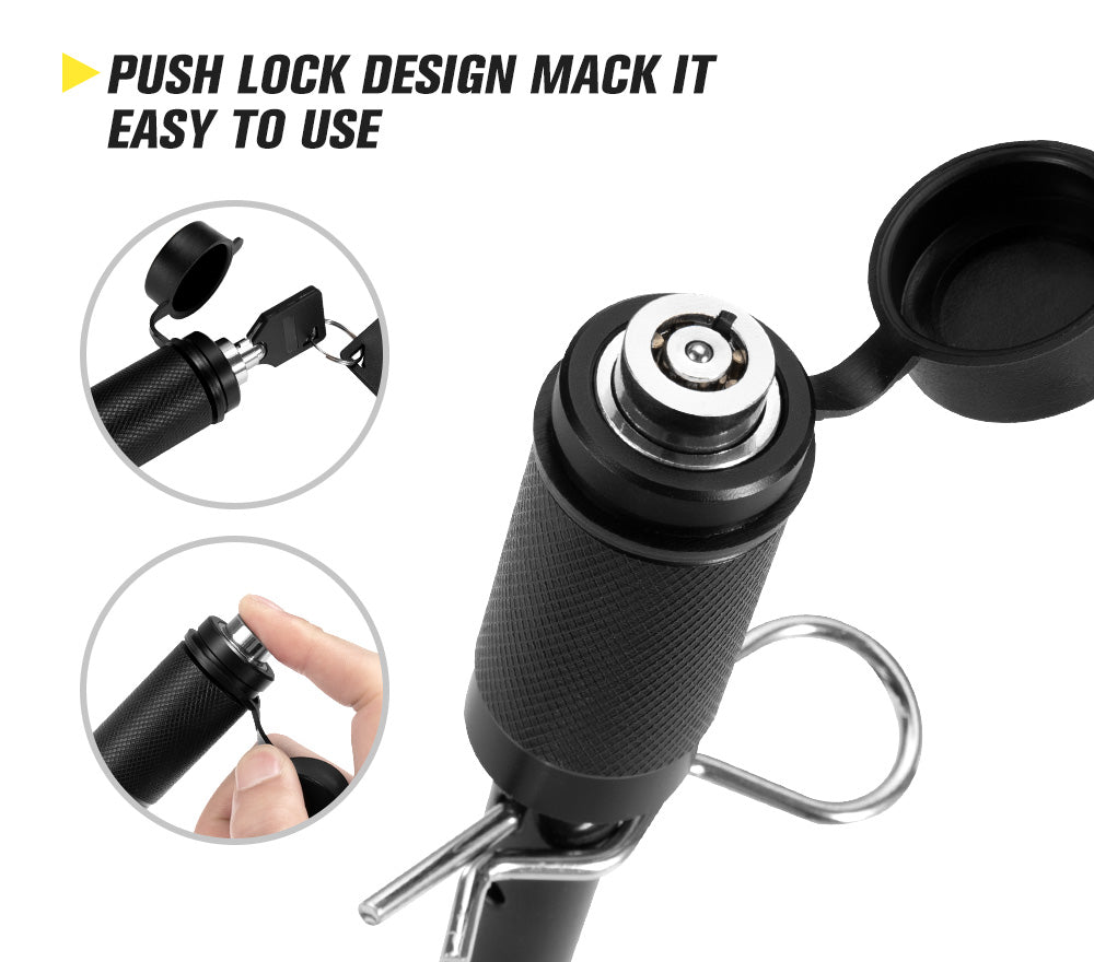 SAN HIMA Hitch Pin Lock S Type Tow Bar Ball Trailer Parts Anti Theft 4WD 4X4 Caravan