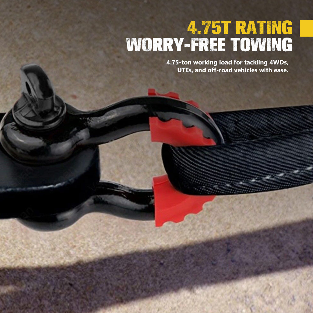 Bunker Indust 4.75T Recovery Hitch Receiver with Bow Shackle