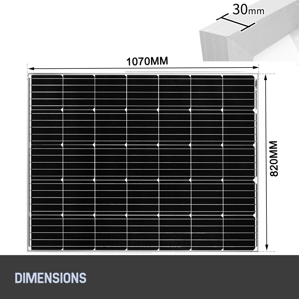 Mobi 350W Fixed Solar Panel Mono Cell With 20A 12V 24V PWM Regulator USB