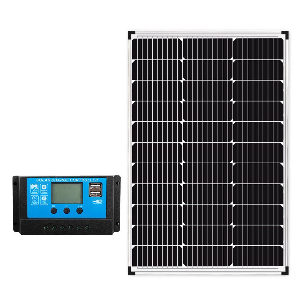 MOBI 250W Solar Panel Mono Cell With 20A 12V 24V PWM Regulator Dual USB