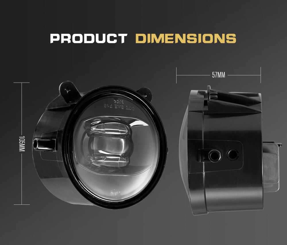DEFEND INDUST Pair ARB Bullbar Led Fog Lights Driving 4Ã—4 Truck Lamp fits ARB Deluxe Bullbar