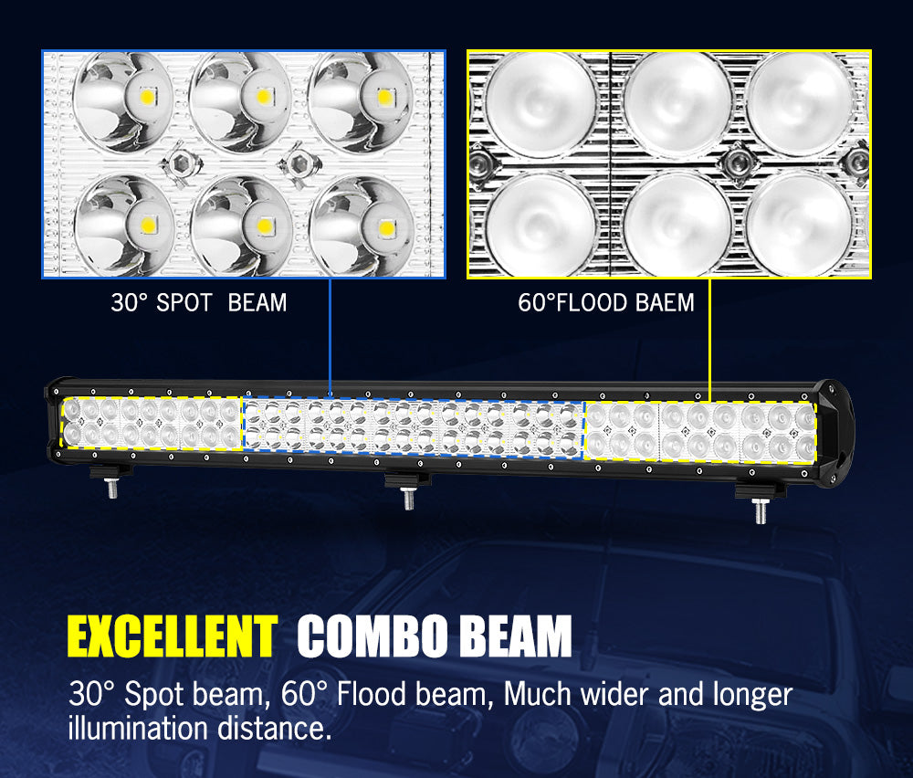 Mobi 9" 12" 30" LED Light Bar Flood Spot Combo Beam Driving Work Lamp 12V 24V