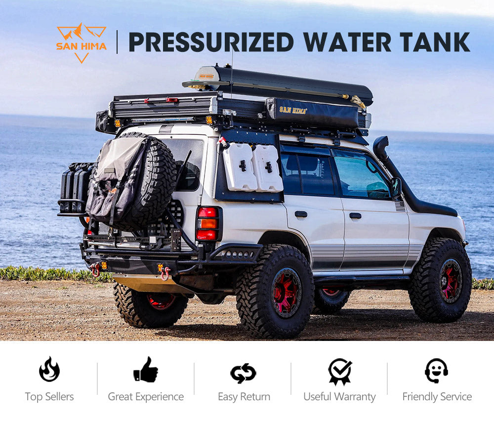 San Hima 30L Pressurized Water Tank Camper Trailers Caravans 4X4 4WD Truck