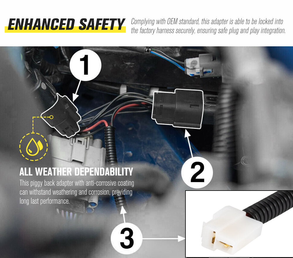 LIGHTFOX Wiring Harness Kit for Ford Ranger Raptor Everest Plug and Play