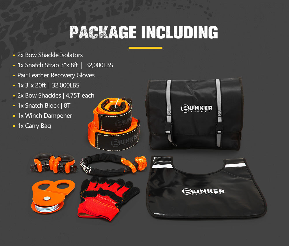 BUNKER INDUST 10 Piece Off-Road Recovery Kit