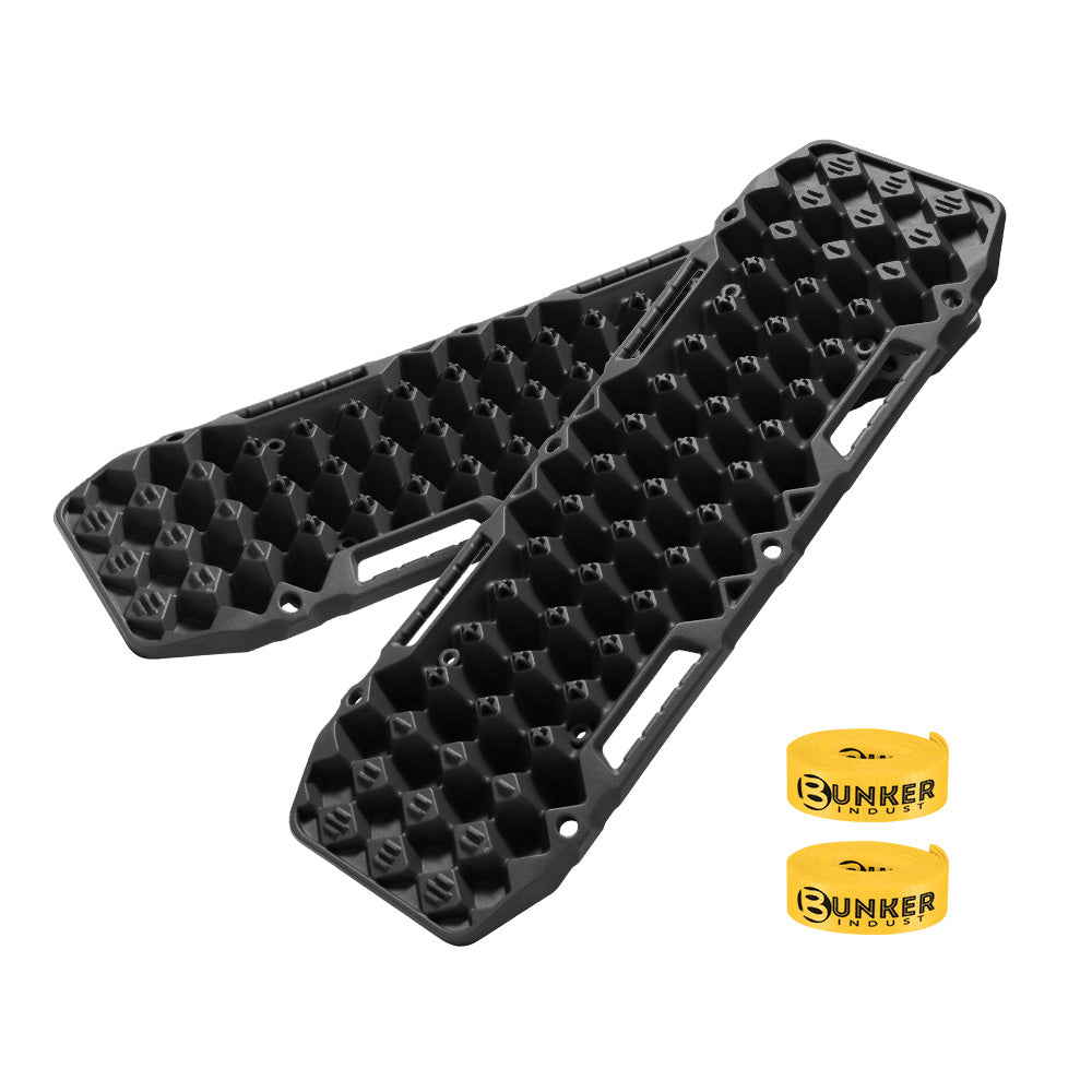 BUNKER INDUST Recovery Tracks Board 10T Sand Mud Snow Grass 4WD Accessory 1Pair
