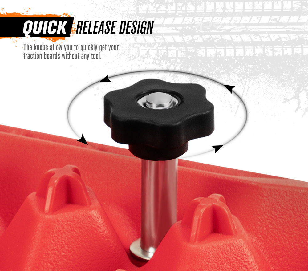 Fieryred Recovery Tracks /w Mounting Pins 15T Board 4WD Sand Track Snow Mud 4x4