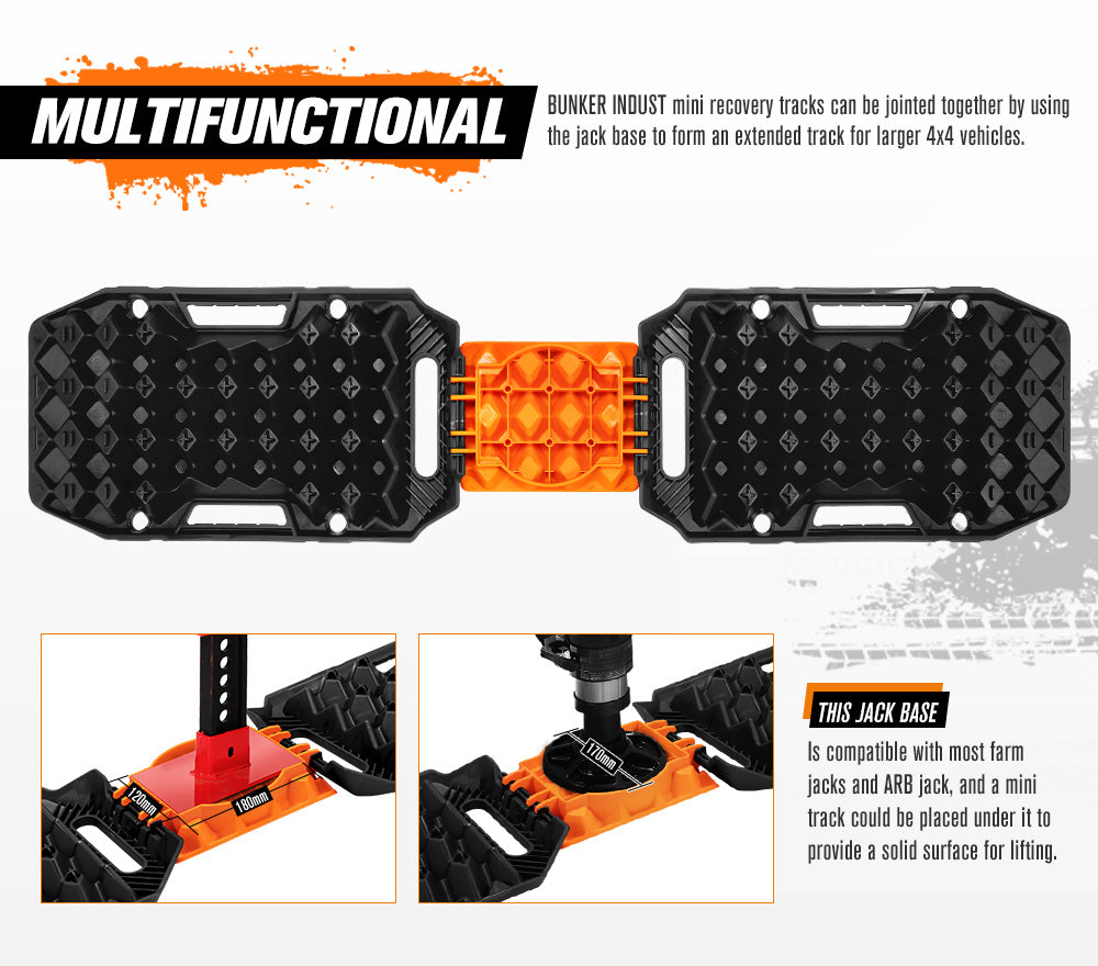 Bunker Indust Recovery Tracks Board MINI-PRO 15T Sand Tracks Mud 4WD Car Accessories 4x4