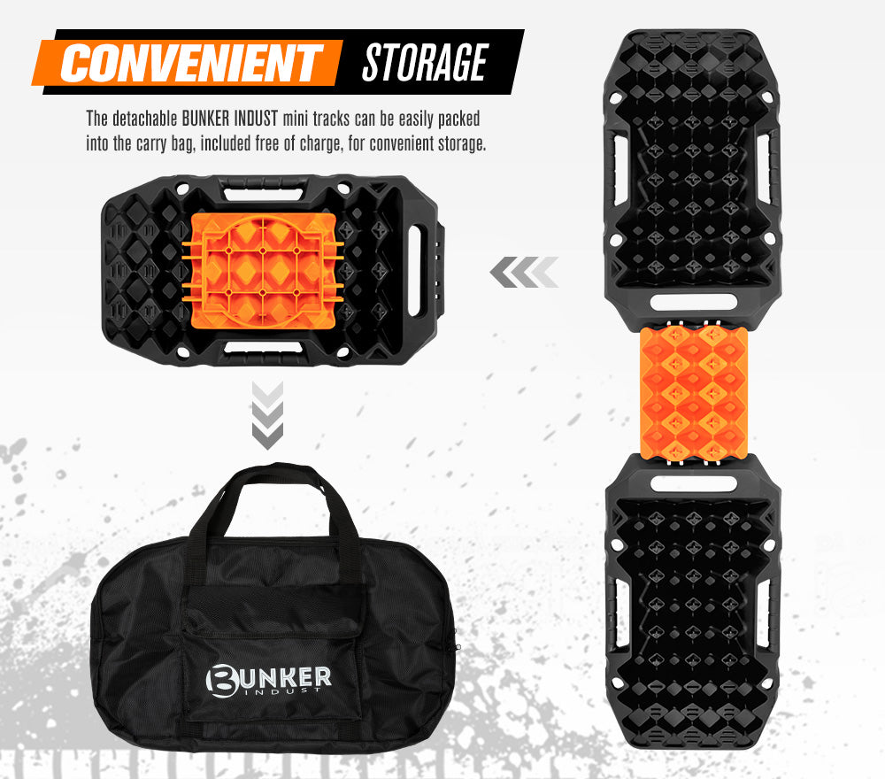 Bunker Indust Recovery Tracks Board MINI-PRO 15T Sand Tracks Mud 4WD Car Accessories 4x4