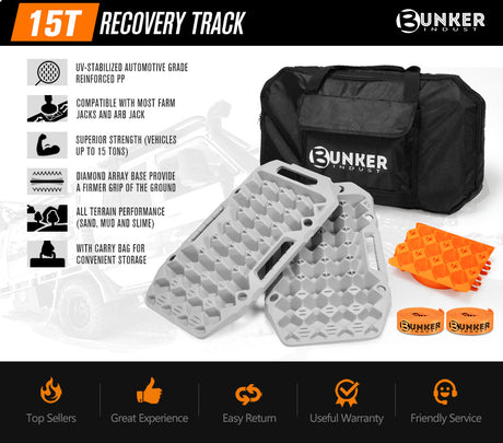 Bunker Indust Recovery Tracks Board MINI-PRO 15T Sand Tracks Mud 4WD Car Accessories 4x4